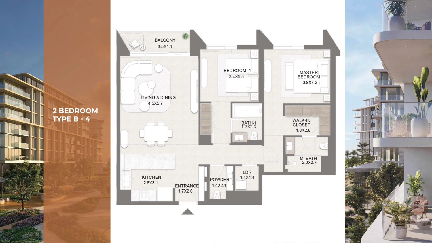 2 BR - Type A